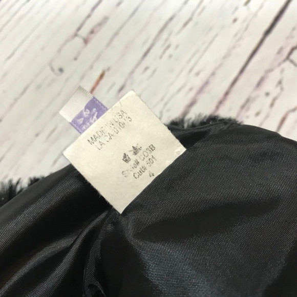 Girl Black Fur Bolero - Picture 5 of 5